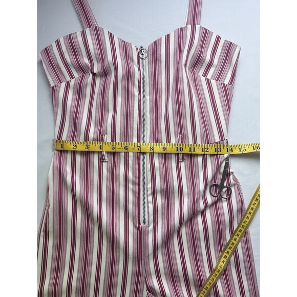 Romeo & Juliet Couture Womens Medium‎ Jumpsuit Red & Ivory NWT - Picture 7 of 12